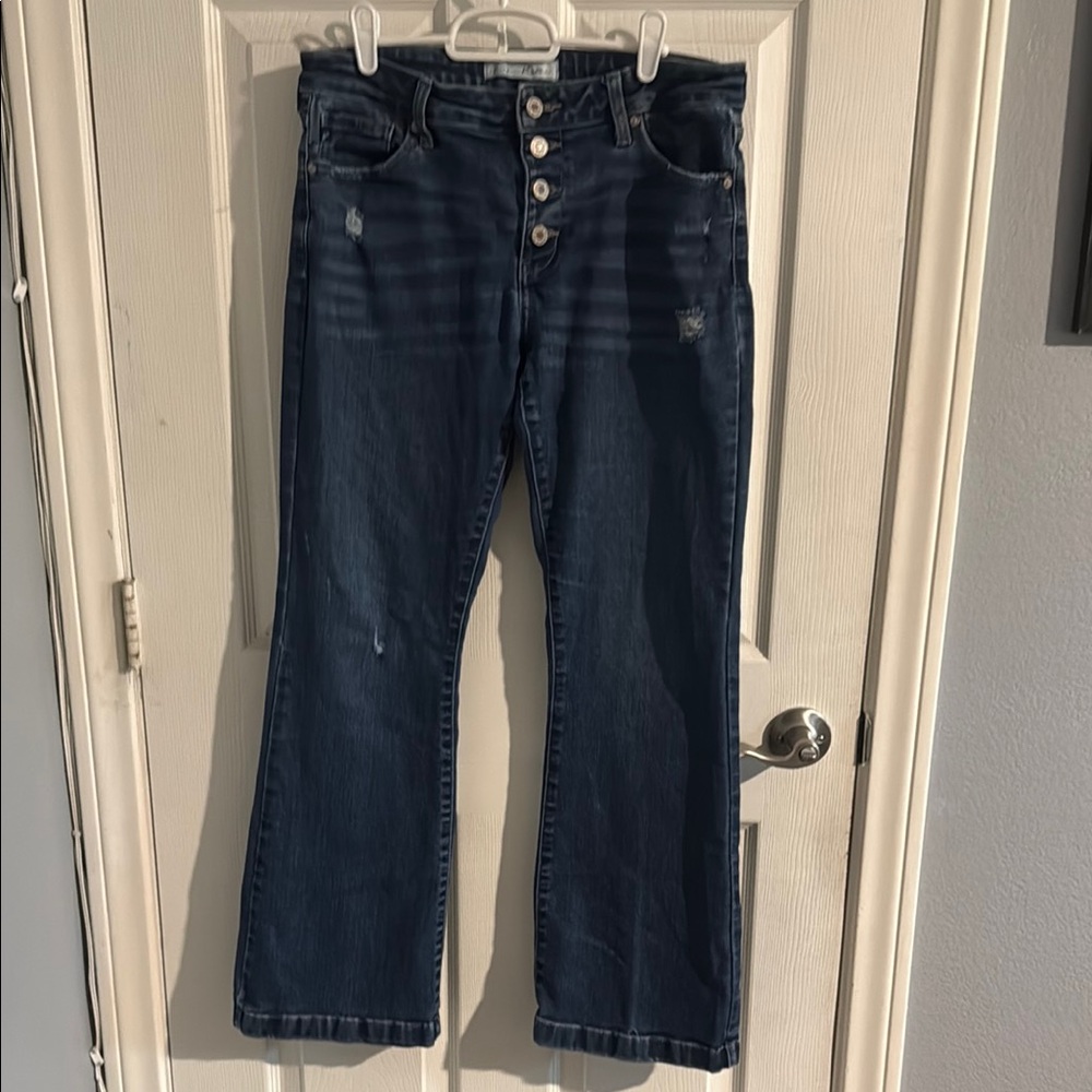 KanCan Dark Blue Flare Jeans